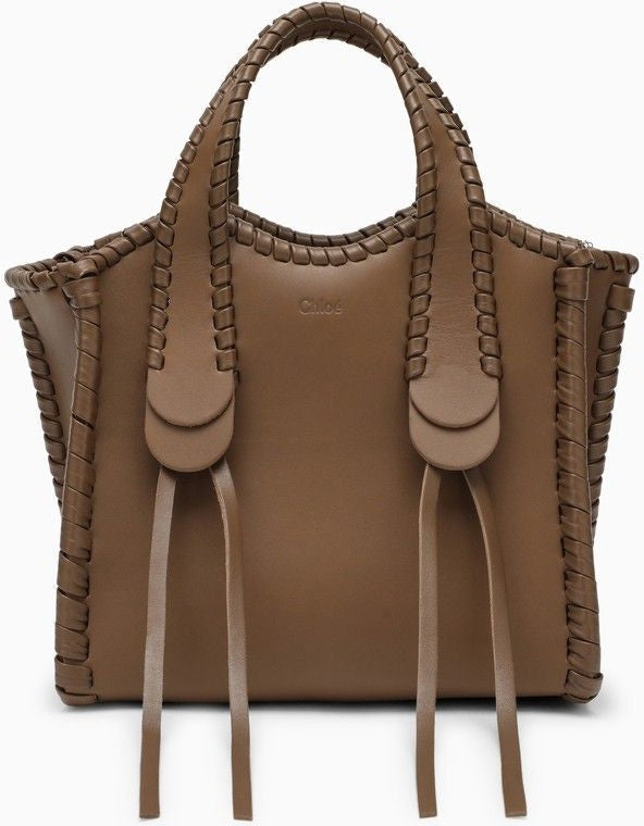 Chloé Women's Dark Nut Mony Small Tote Bag in Brown | CHC23AS590L02
