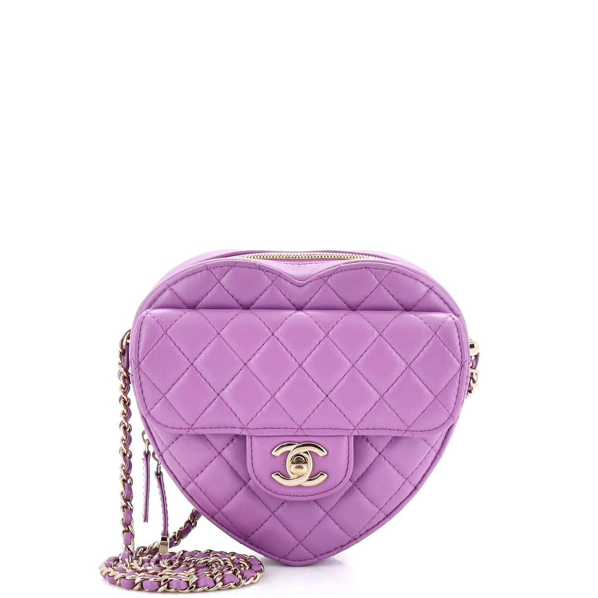 Chanel CHANEL CC in Love Heart Bag Quilted Lambskin