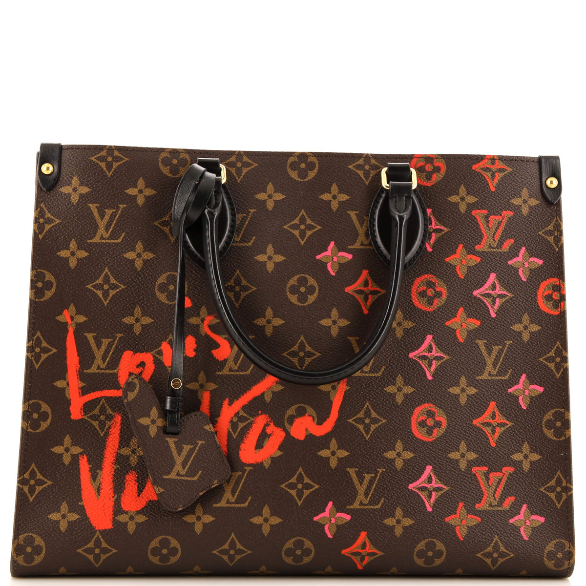 Louis Vuitton OnTheGo Tote Limited Edition Fall in Love Monogram Canvas MM