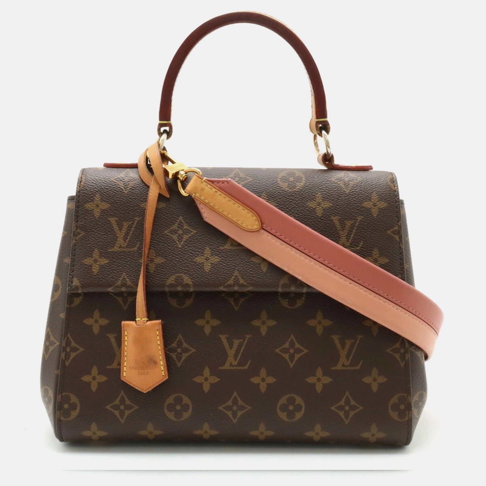 Louis Vuitton Sac à bandoulière BB Cluny en toile enduite marron