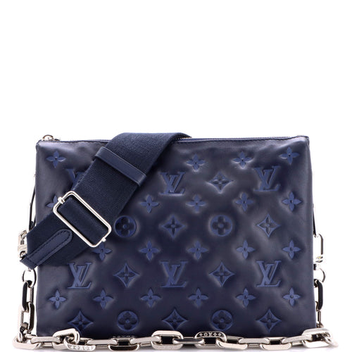 Coussin Bag Monogram Embossed Lambskin PM