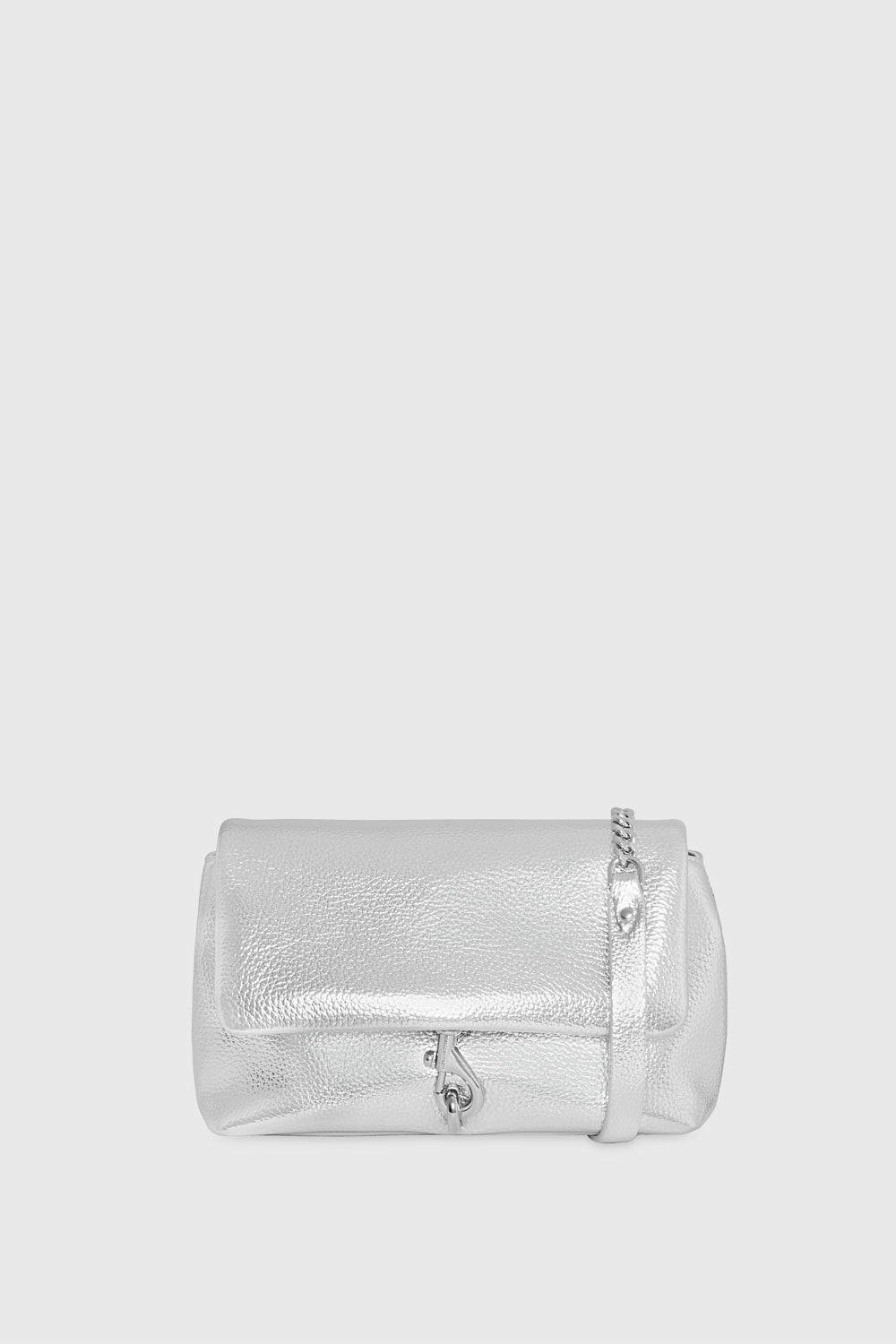 Rebecca Minkoff Flap Crossbody Bag In Silver