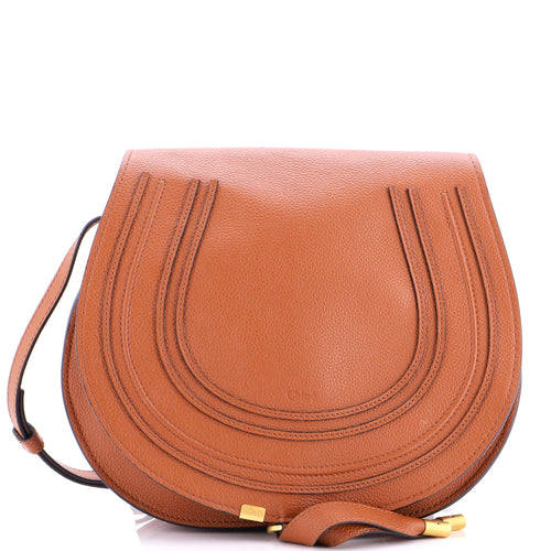 CHLOE Marcie Saddle Bag Leather Medium