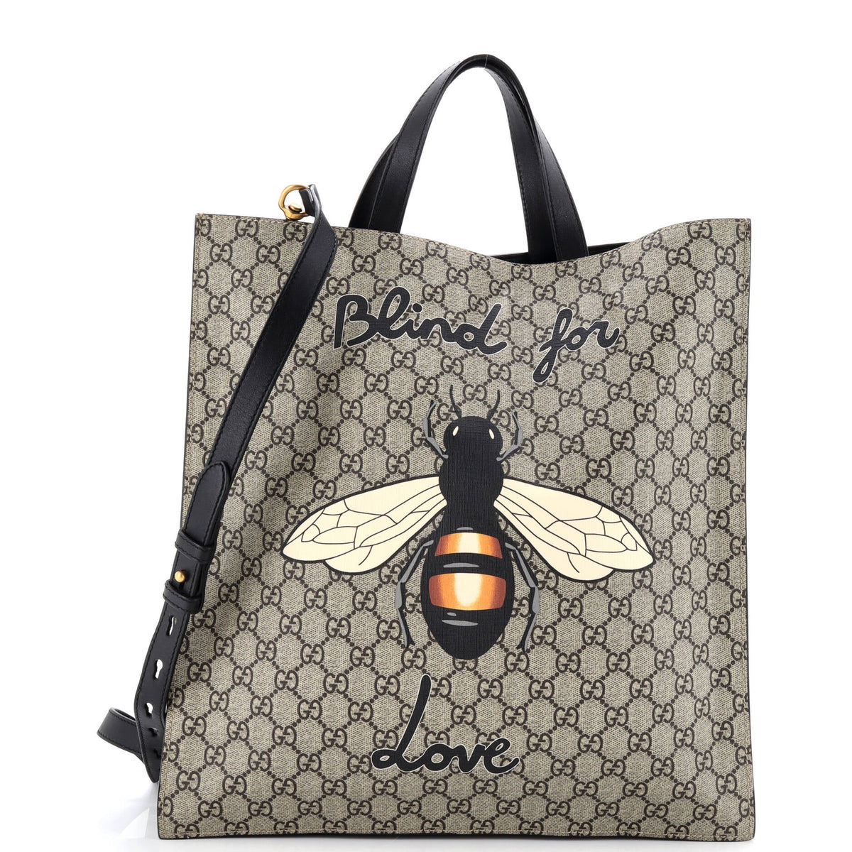 Gucci GUCCI Convertible Soft Open Tote Printed GG Coated Canvas Tall