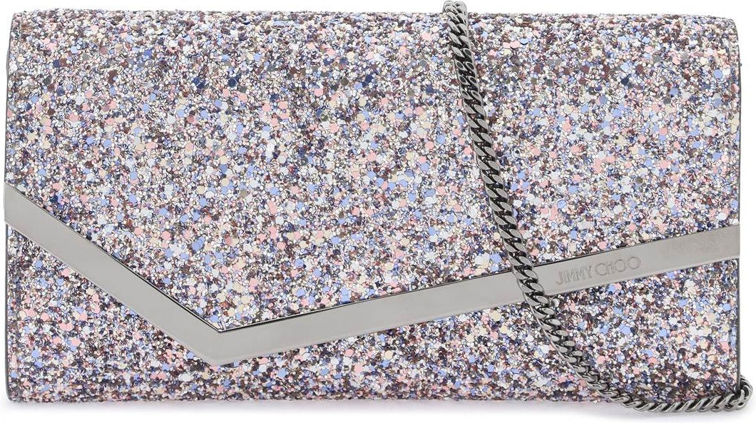 Jimmy Choo Women's Glittered Emmie Clutch | EMMIECBF