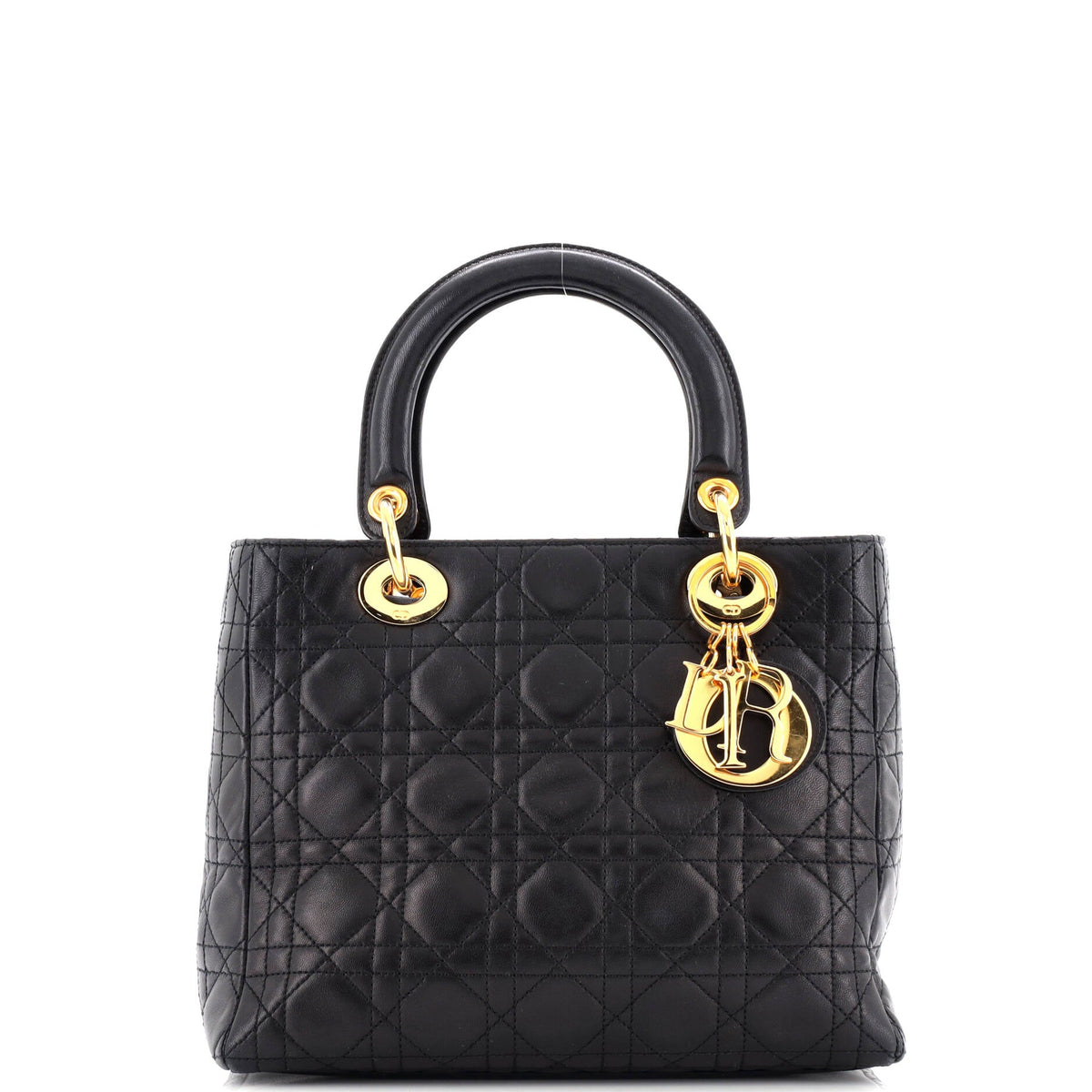 Christian Dior Lady Dior Bag Cannage Quilt Lambskin Medium