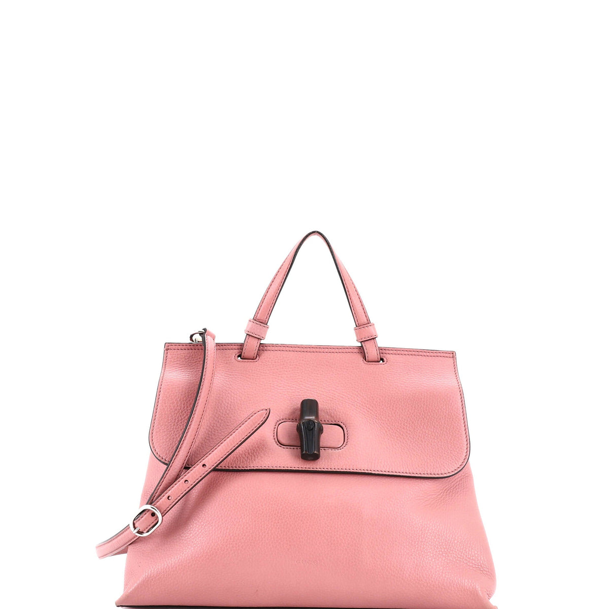 Gucci GUCCI Bamboo Daily Top Handle Bag Leather Small