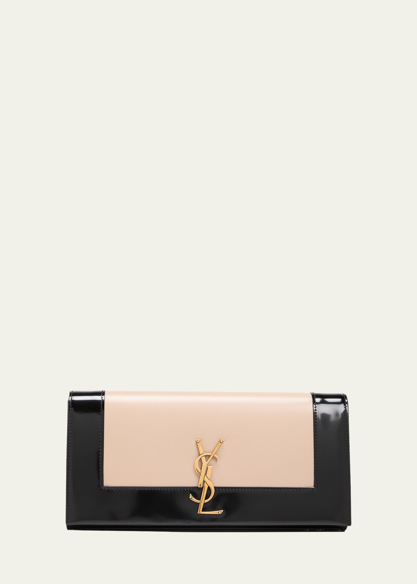 Saint Laurent Kate YSL Clutch aus Spazzolato-Leder