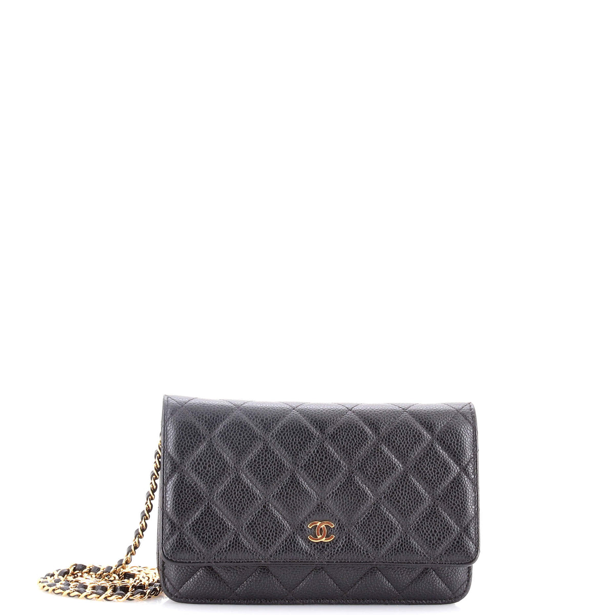 Chanel CHANEL Wallet on Chain Quilted Caviar