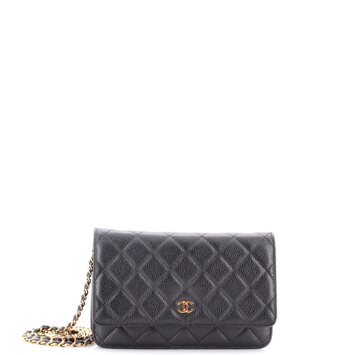 CHANEL Wallet on Chain Quilted Caviar