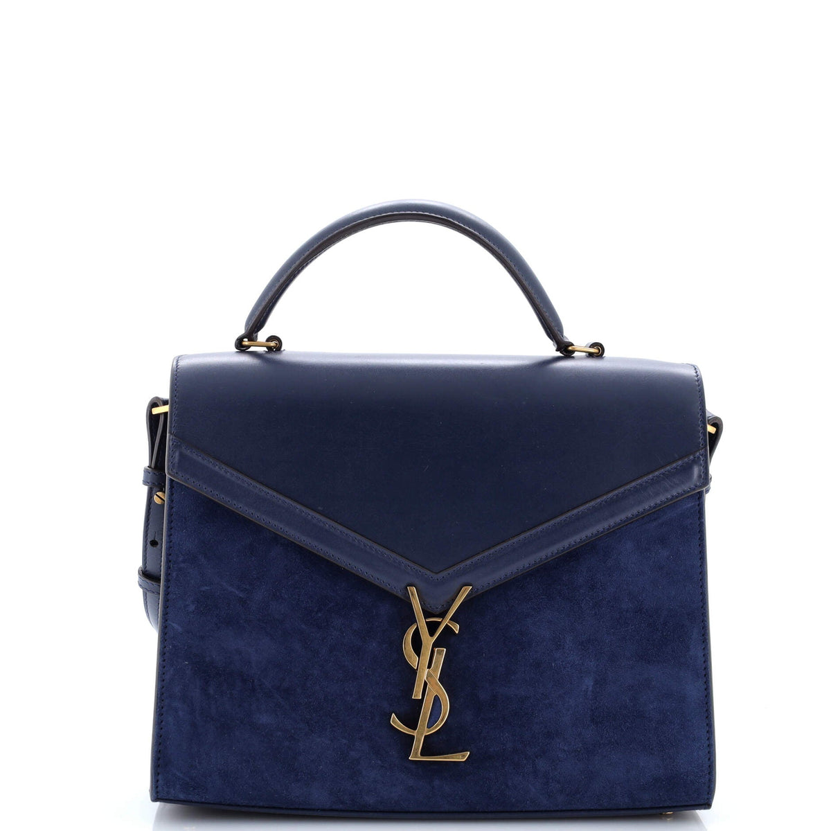 Saint Laurent Cassandra Top Handle Bag Leather and Suede Medium
