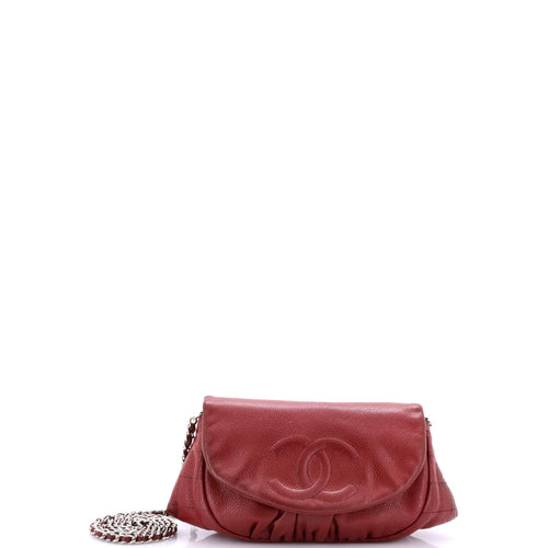 CHANEL Half Moon Wallet on Chain Caviar