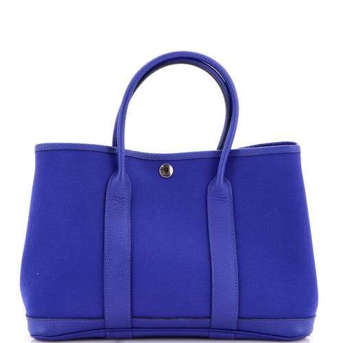 Garden Party Tote Toile and Leather 30