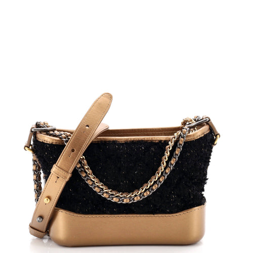 CHANEL Gabrielle Hobo Quilted Tweed and Calfskin Small