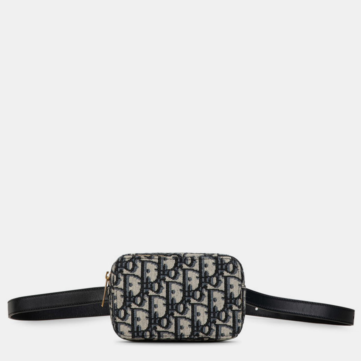 Dior Black Oblique Canvas Belt Bag