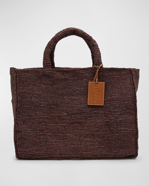 Sunset Large Raffia Tote Bag