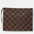 Brown Damier Ebene Canvas Pochette Toilette Clutch Bag