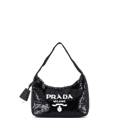 PRADA Re-Edition 2000 Hobo Sequins Mini