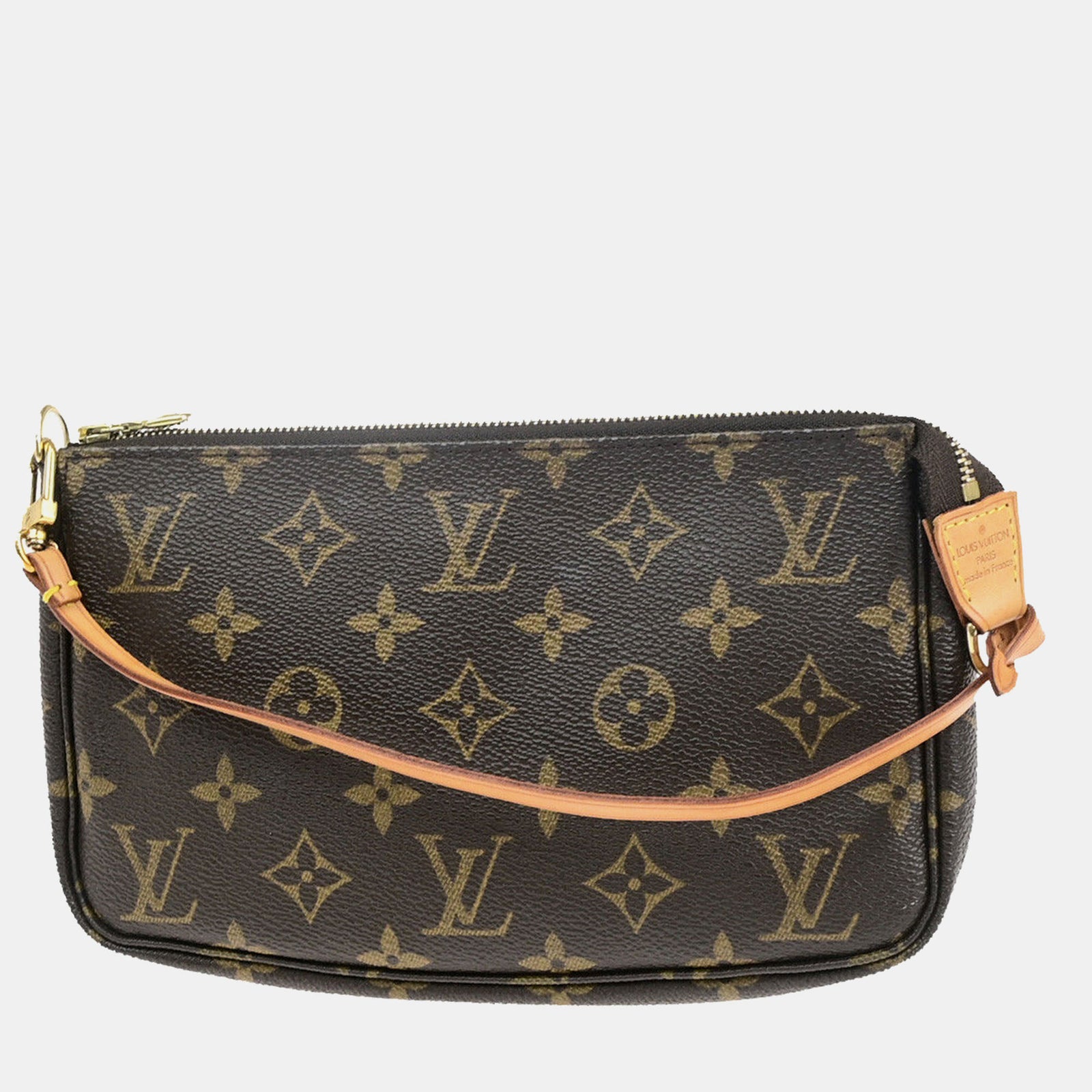 Louis Vuitton Braune Canvas Pochette Accessoires Umhängetasche