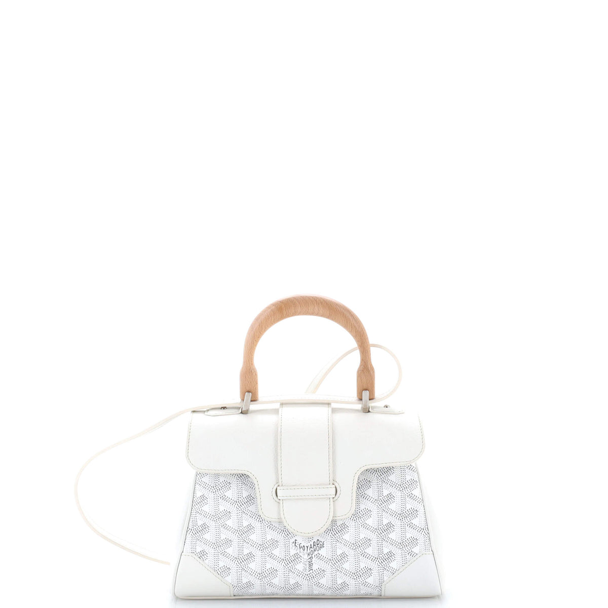 Goyard GOYARD Saigon Top Handle Bag Coated Canvas with Leather Mini