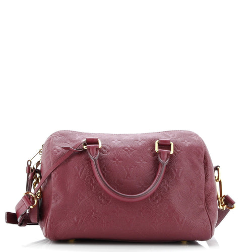 Speedy Bandouliere Bag Monogram Empreinte Leather 25