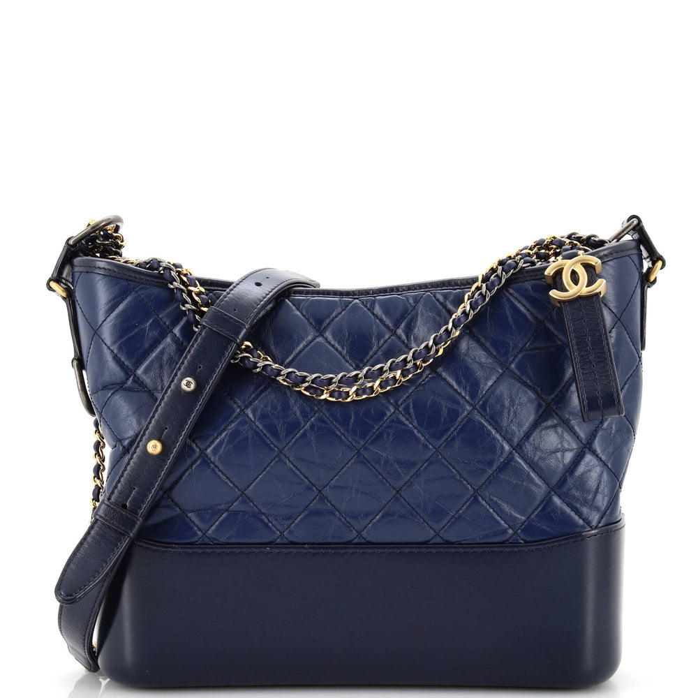 CHANEL Gabrielle Hobo Quilted Aged Calfskin Medium