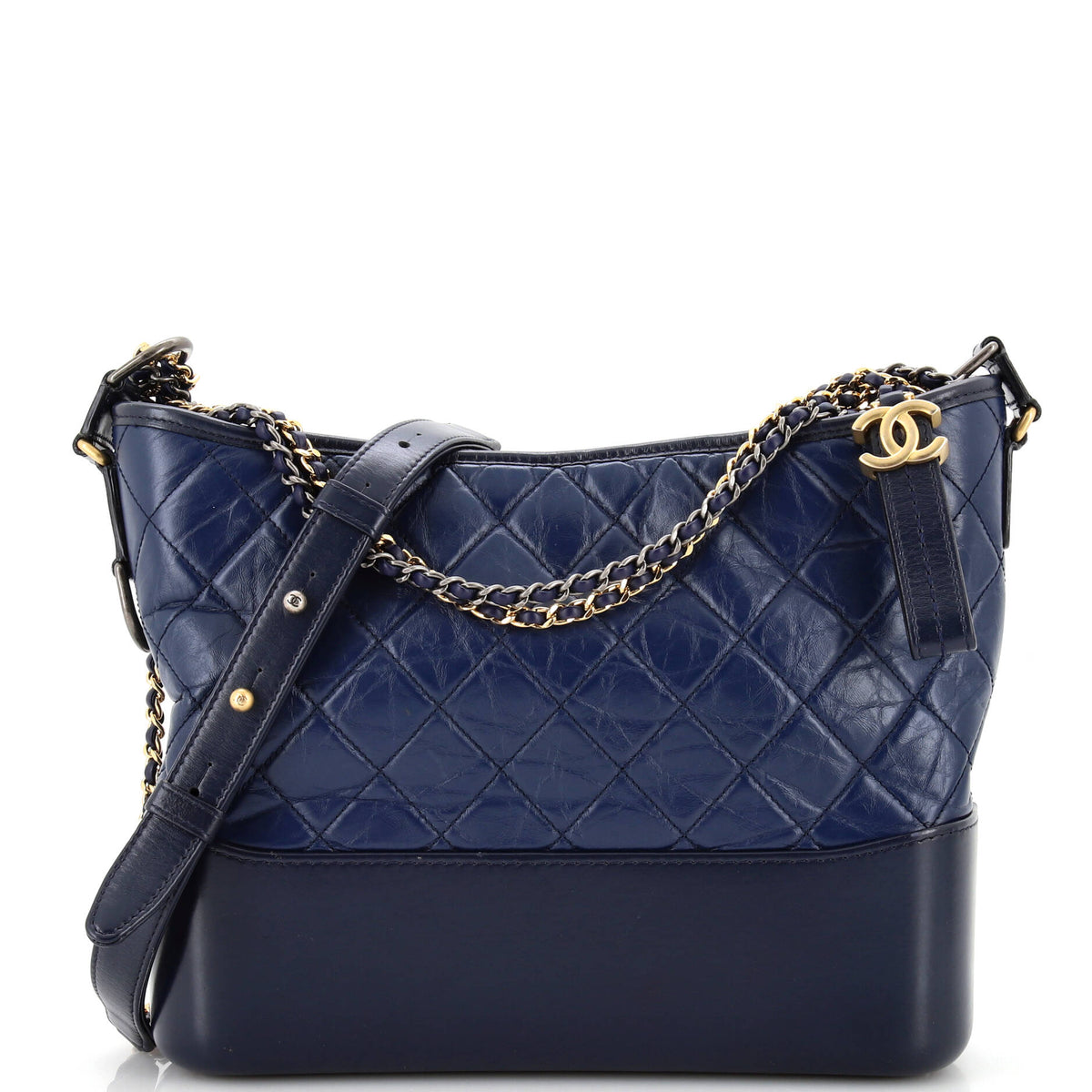 Chanel CHANEL Gabrielle Hobo Quilted Aged Calfskin Medium