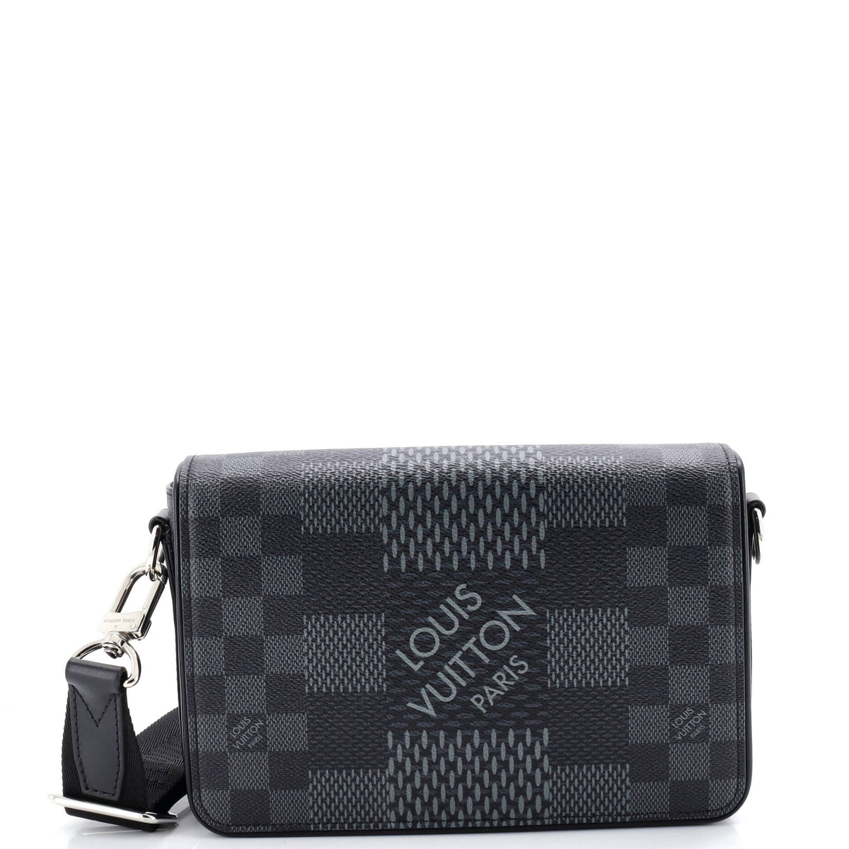 Louis Vuitton Studio Messenger Bag Limited Edition Damier Graphite 3D