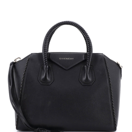 GIVENCHY Antigona Bag Leather with Woven Detail Small