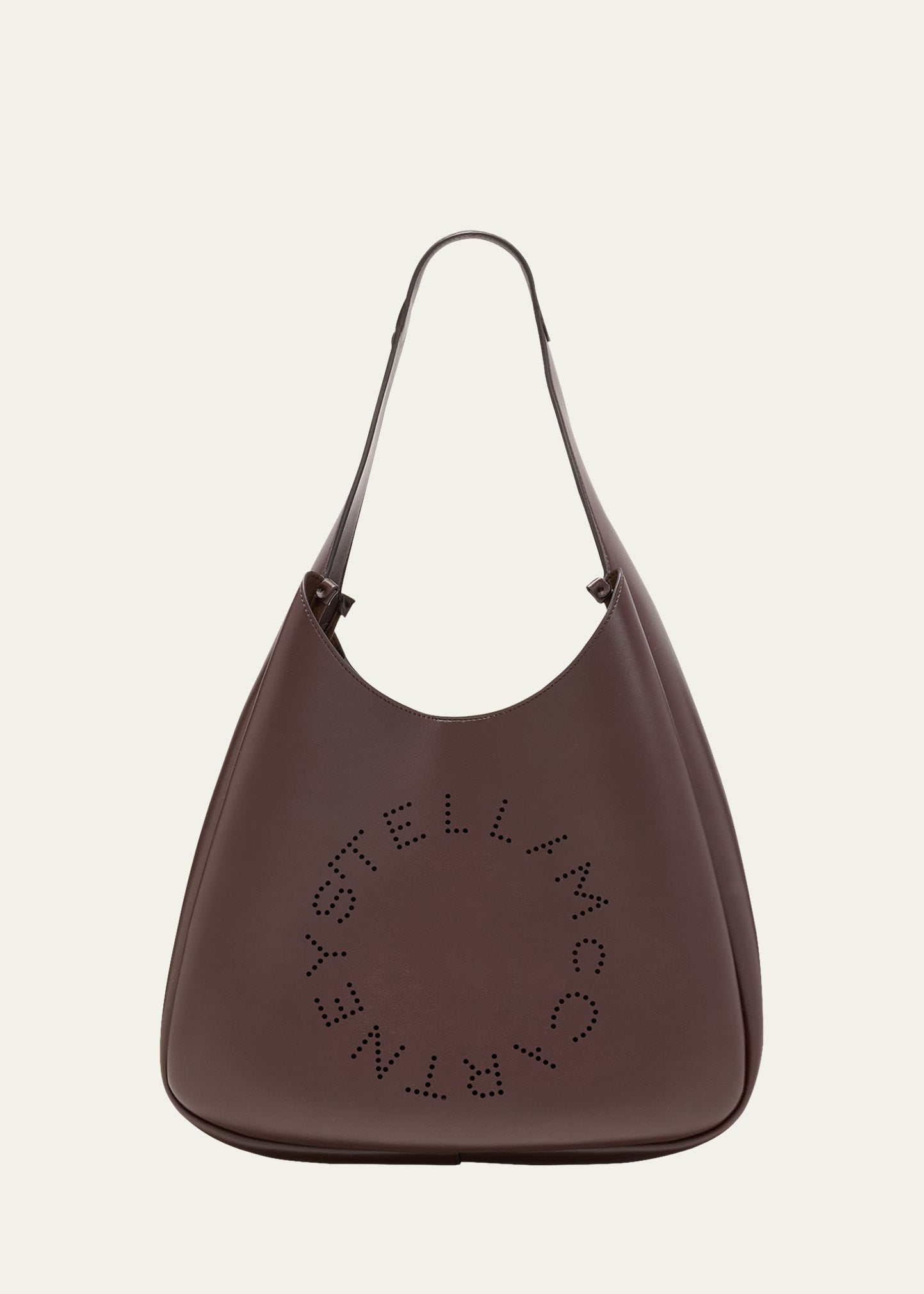 Stella McCartney Large Logo Vegan Leather Hobo Bag