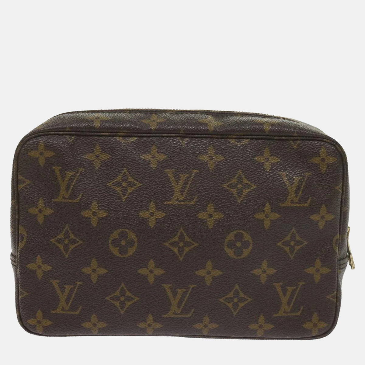 Louis Vuitton Brown Monogram Trousse Toilette 23 Clutch Bag