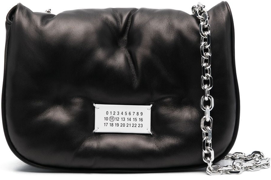 Maison Margiela Women's Small Glam Slam Shoulder Bag in Black | Size UNICA | SB1WG0019P4300