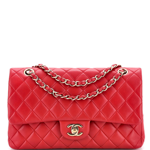 CHANEL Classic Double Flap Bag Quilted Lambskin Medium
