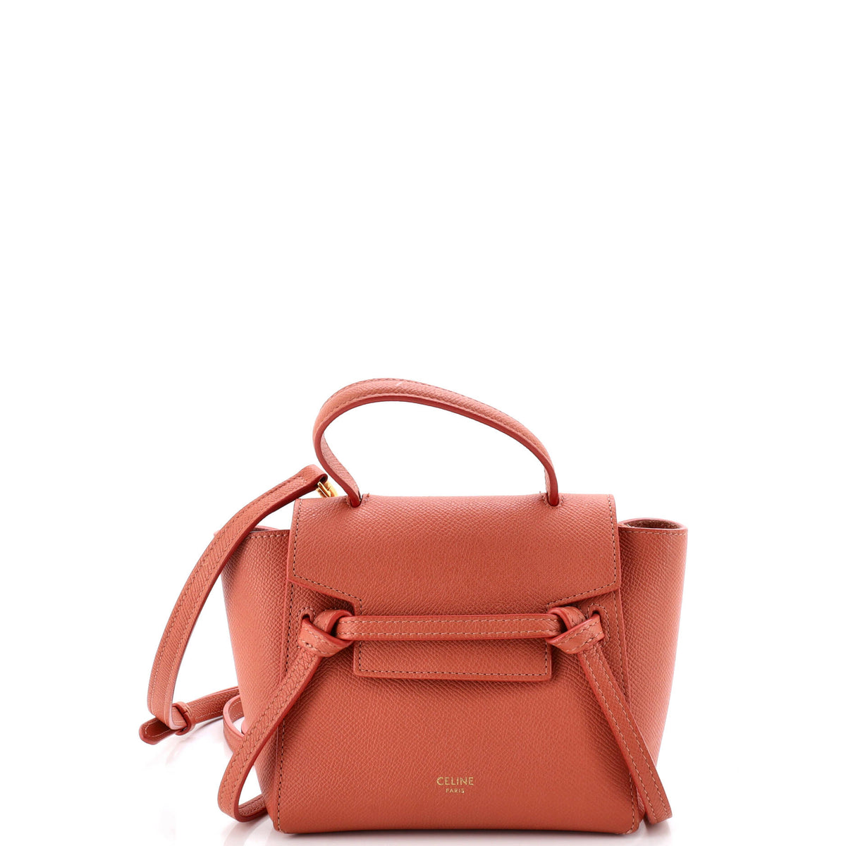 Celine CELINE Belt Bag Textured Leather Pico