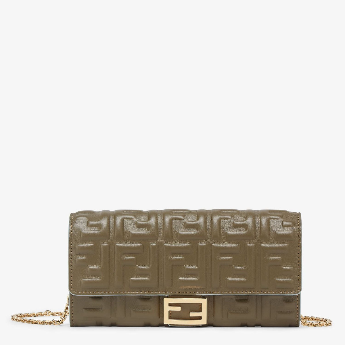 Fendi Women's Baguette Continental Wallet in Avocado | 8M0365AT00