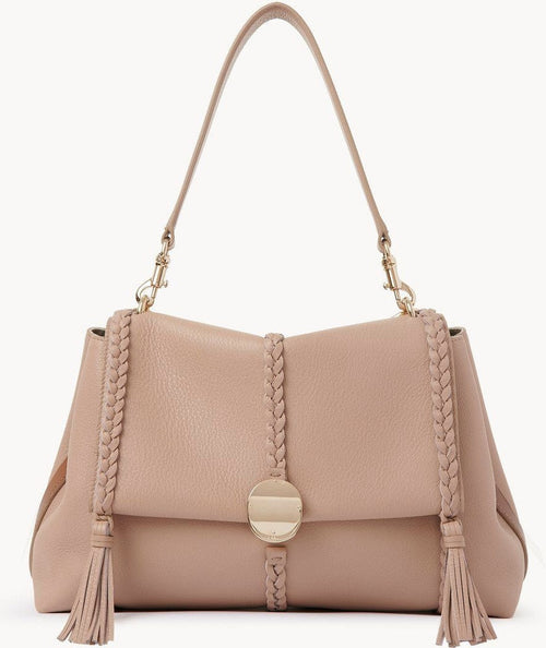 Women's Penelope Medium Soft Shoulder Bag in Nomadbeige | CHC23US569K15