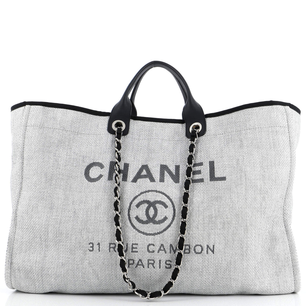 CHANEL Deauville Tote Raffia XL