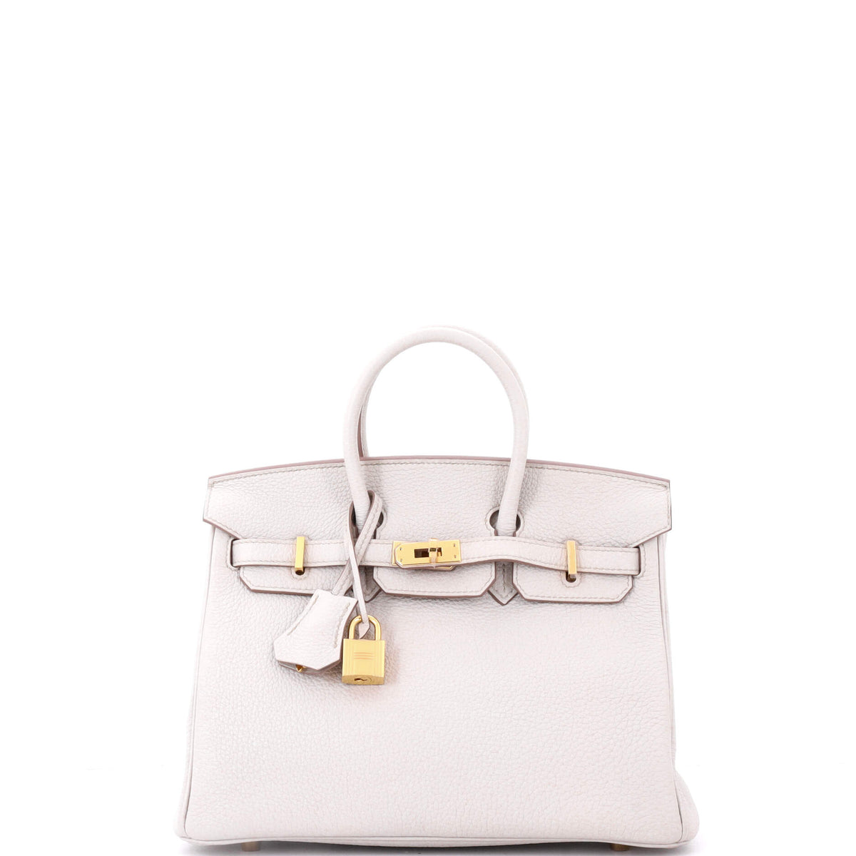 Herm?s Birkin Handbag Light Togo with Gold Hardware 25