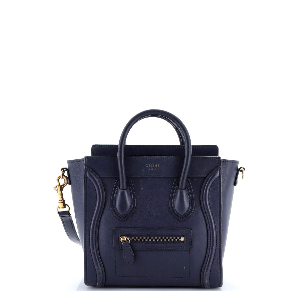 Celine CELINE Luggage Bag Smooth Leather Nano
