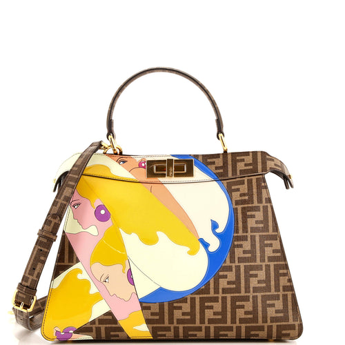 FENDI Peekaboo ISeeU Bag Leather with Inlay Medium