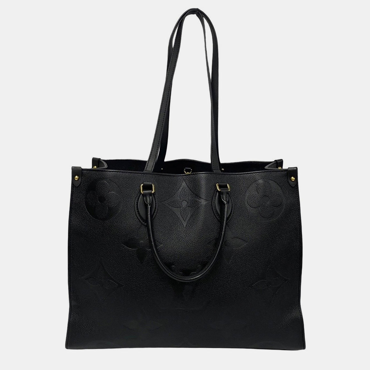 Louis Vuitton Black Monogram Empreinte Leather Onthego GM Tote Bag