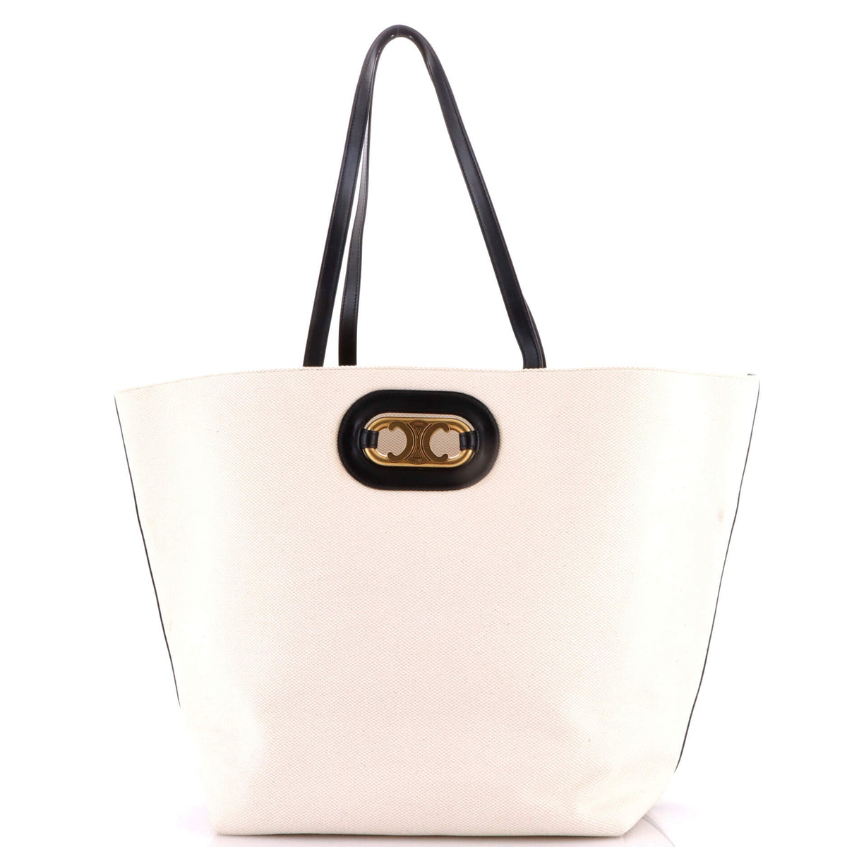 Celine CELINE Cabas Maillon Triomphe Bag Canvas