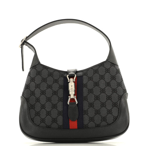 x Gucci The Hacker Project Jackie 1961 Hobo BB Canvas Small