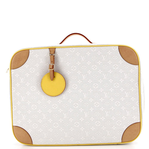 Baby Suitcase Monogram Jacquard with Leather