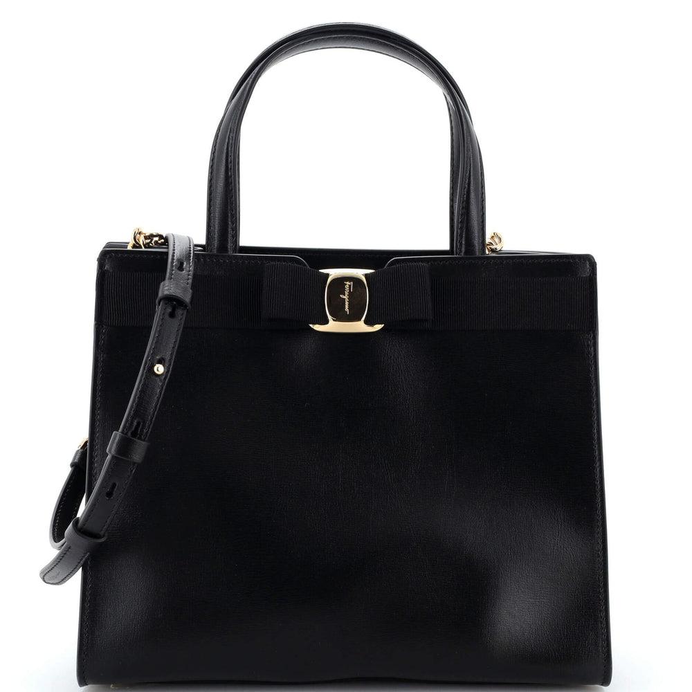 Vara Bow Top Handle Convertible Tote Leather Medium