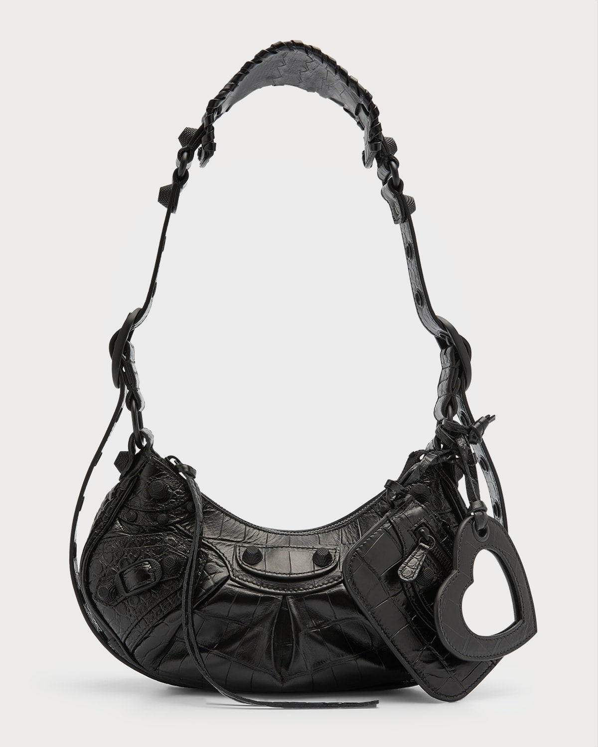 Boss Le Cagole XS Croc-Embossed Shoulder Bag