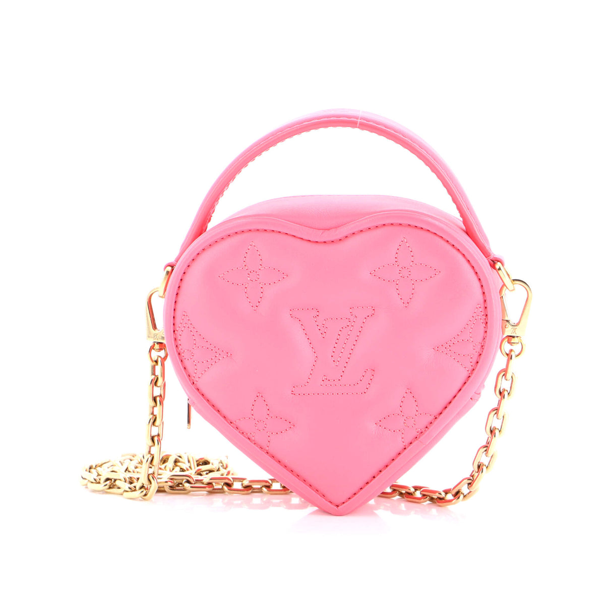 Louis Vuitton Pop My Heart Pouch Bag Bubblegram Leather