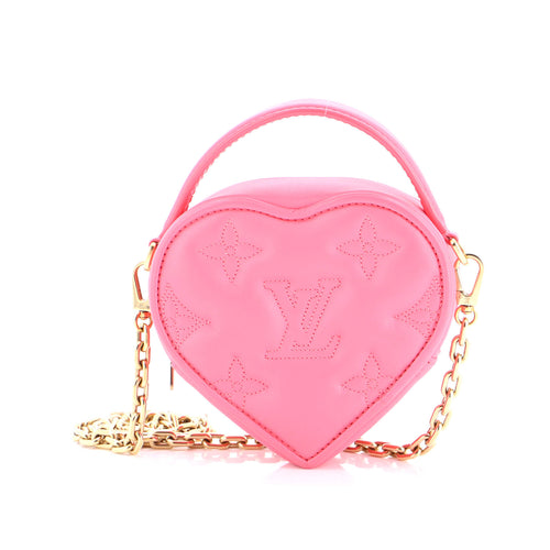 Pop My Heart Pouch Bag Bubblegram Leather