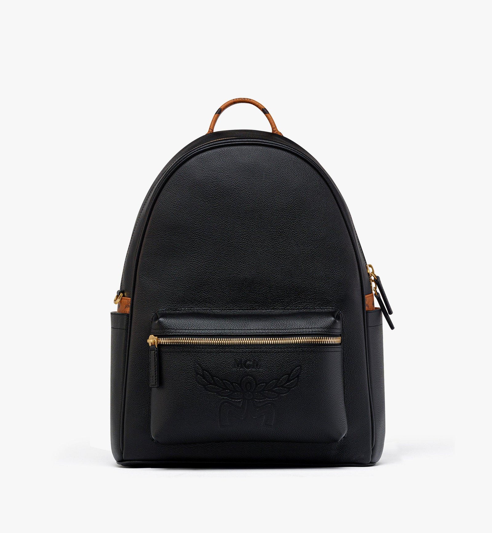 MCM Stark Backpack In Embossed Logo Leather