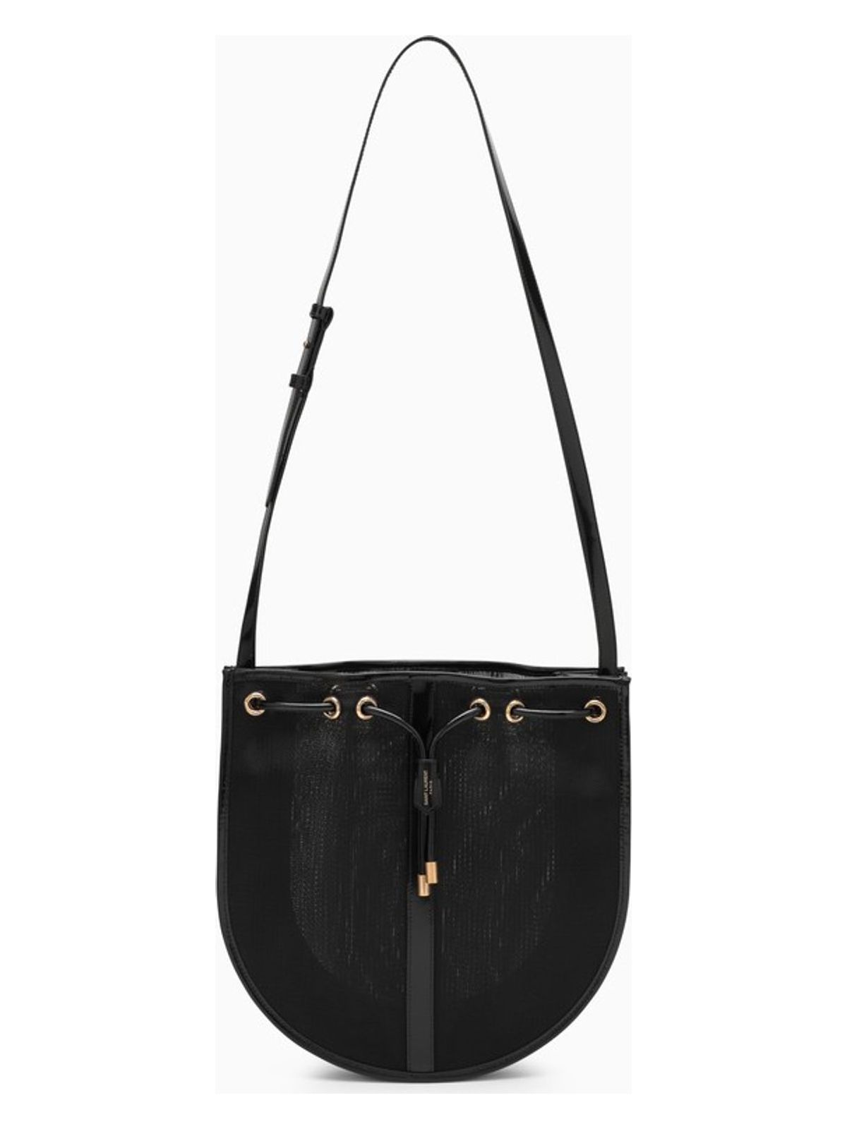 Saint Laurent Women's Mesh Shoulder Bag in Black | 742073FAB28